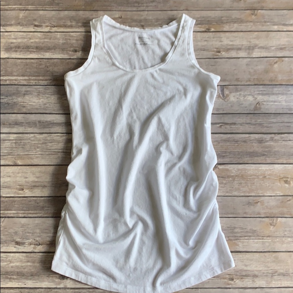 Motherhood Maternity White Tank Top size XS